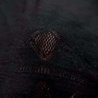 Maille lycra noire dentelle pas cher