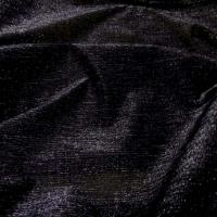 Maille resille noire chine lurex metal