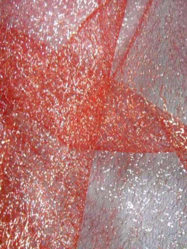 Maille ton rouge et metal