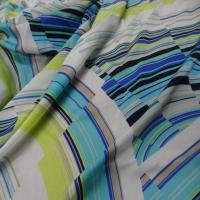 Microfibre blanche imprime ton anis bleu et noir8