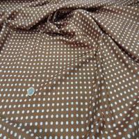 Microfibre fine marron a pois3