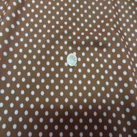 Microfibre fine marron a pois6
