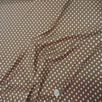 Microfibre fine marron a pois8
