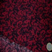 Microfibre imprime rouge noir