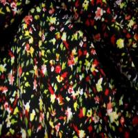 Microfibre noire imprime petite fleurs2