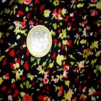Microfibre noire imprime petite fleurs5