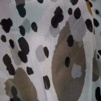 Mousseline blanche crepon ne imprime en polyester 5