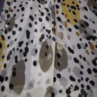 Mousseline blanche crepon ne imprime en polyester5