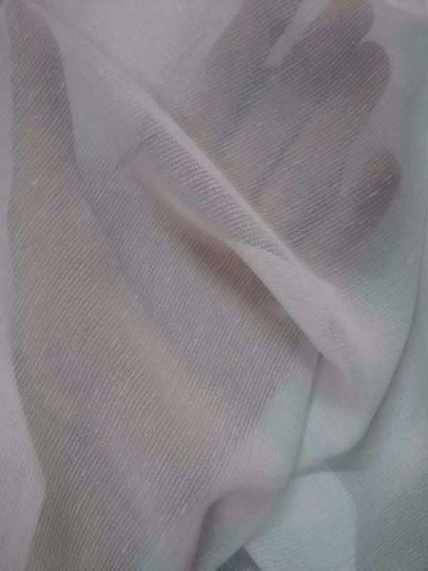 Mousseline blanche en polyester