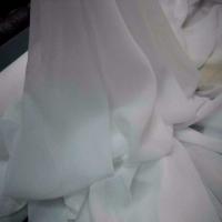 Mousseline blanche en polyester04