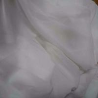 Mousseline crepon ne blanche en polyester02