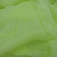 Mousseline crepon ne en soie 100 vert anis 1 45m