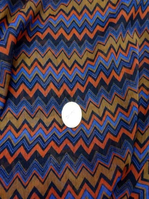 Mousseline crepon ne imprime en polyester