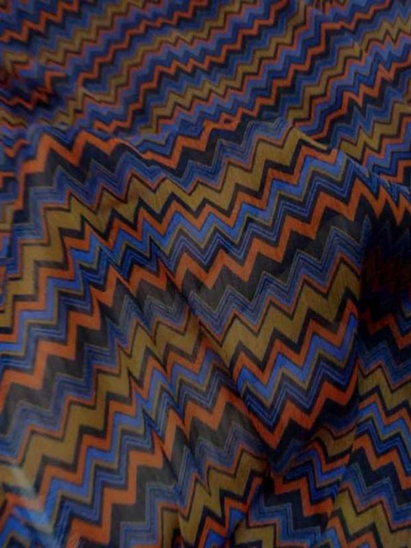 Mousseline crepon ne imprime en polyester
