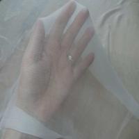 tissu mousseline de soie 100 crepon ne blanche