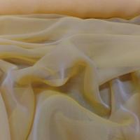 Mousseline de soie 100 crepon ne jaune