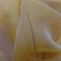 vente de mousseline de soie 100% crépon né jaune