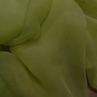 Mousseline de soie 100 crepon ne tilleul