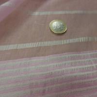 tissu mousseline de soie a bandes dévorée rose orchidée