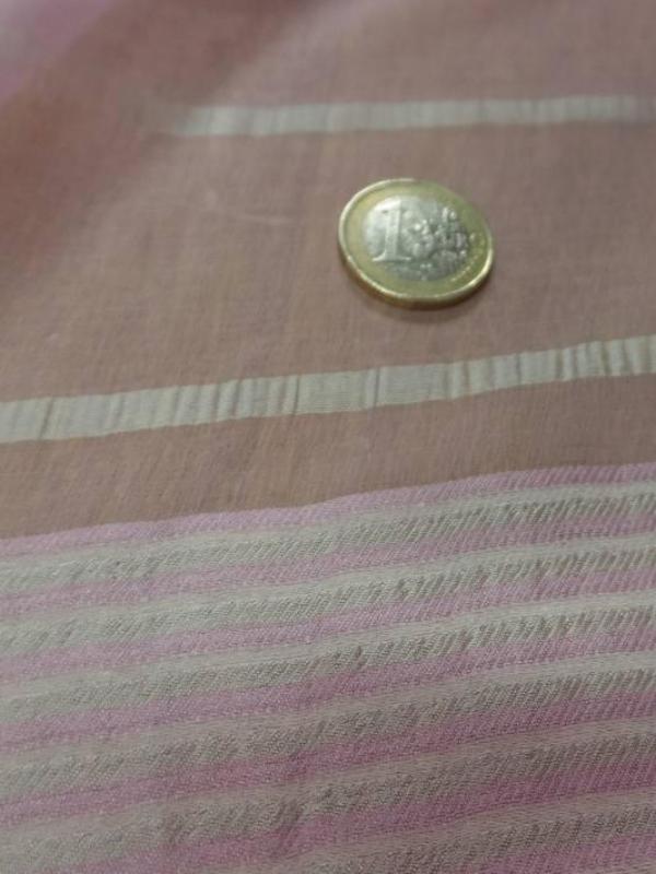 Mousseline de soie a bandes devoree rose orchidee00