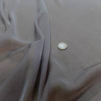 Mousseline de soie a rayures gris rouille1