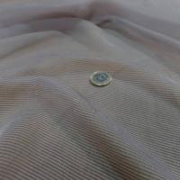 Mousseline de soie a rayures gris rouille4