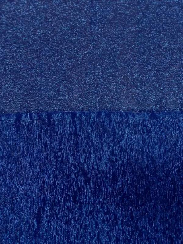 Mousseline de soie bleu en lurex