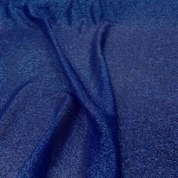 Mousseline de soie bleu en lurex