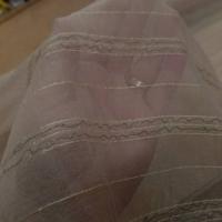 Mousseline de soie brode beige9
