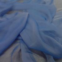 Mousseline de soie crepon bleu changeant en 1 20m de large2