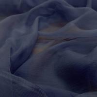 Mousseline de soie crepon bleu indigo1