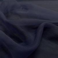 Mousseline de soie crepon bleu indigo5