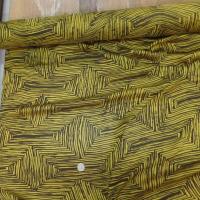 Mousseline de soie imprime marron et jaune3