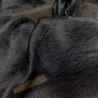 Mousseline de soie noire lurex metal5