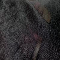 Mousseline de soie noire lurex metal9