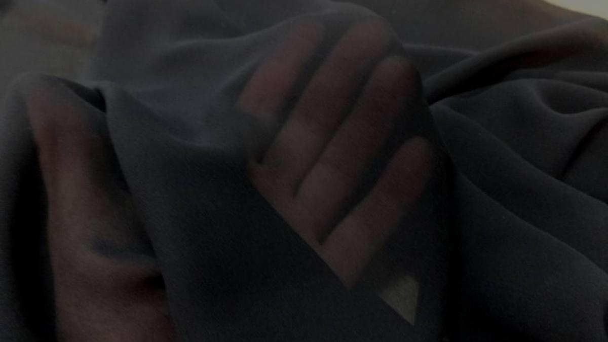 Mousseline de soie noire