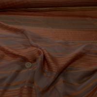 mousseline de soie taupe a motifs bandes brodé en relief ton cuivre en ligne