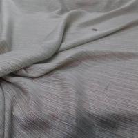 Mousseline de soie vert d eau faconne rayures en lurex dore