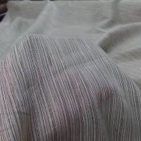 Mousseline de soie vert d eau faconne rayures en lurex dore1