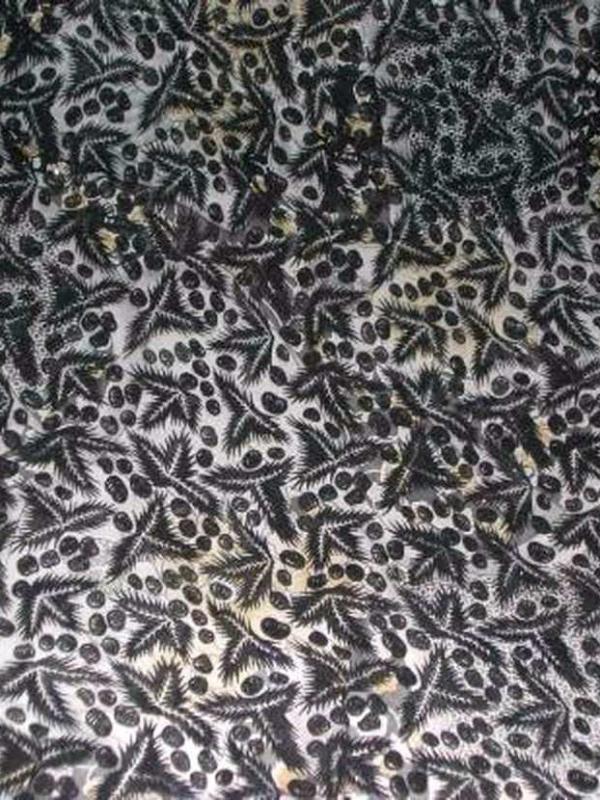 Mousseline imprime a motifs devore en velours
