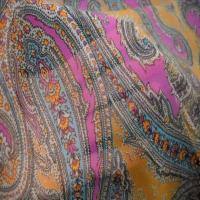 Mousseline imprime en polyester motifs cachemire5