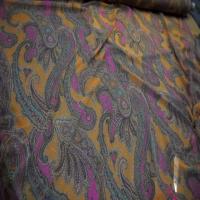 Mousseline imprime en polyester motifs cachemire6