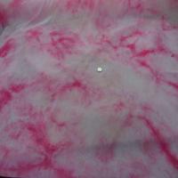 Mousseline imprime ton blanc casse rose