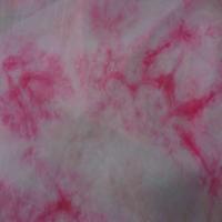 Mousseline imprime ton blanc casse rose2
