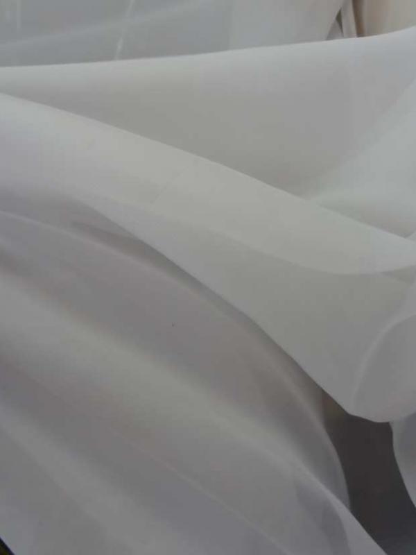 Mousseline polyester blanche8
