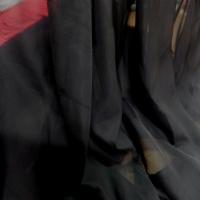 Mousseline polyester noire