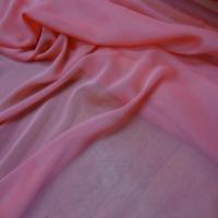 Mousseline polyester ton rose7