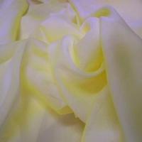 Mousseline polyester uni jaune0