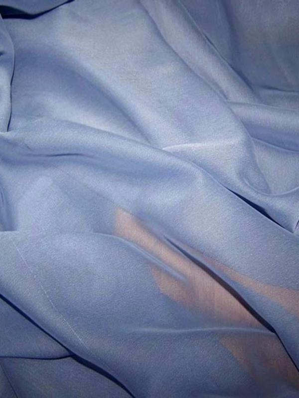 Mousseline polyester uni lavande