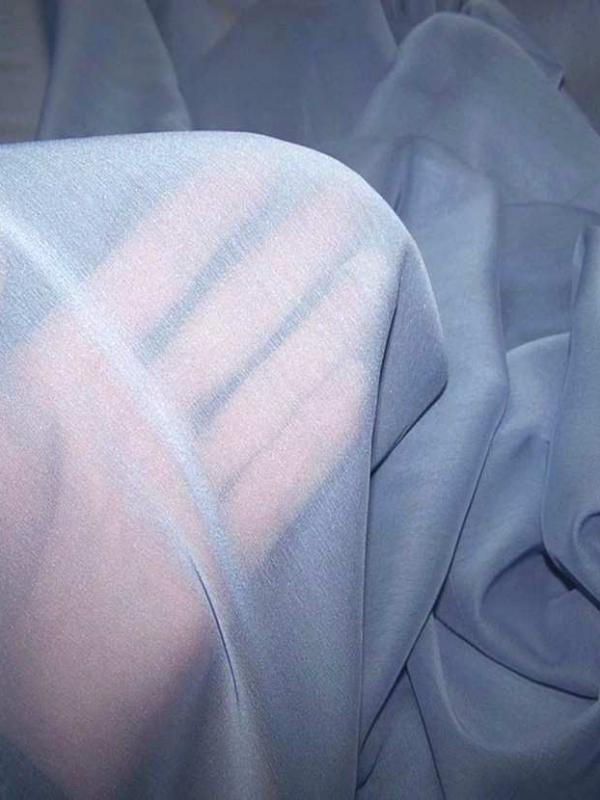 Mousseline polyester uni lavande